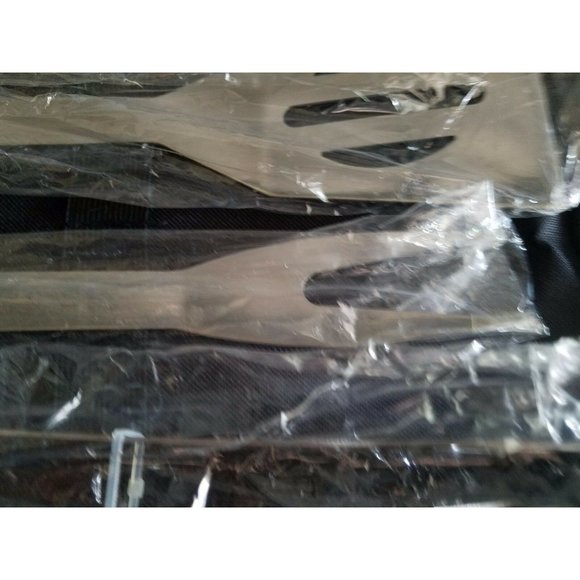 3-Piece Stainless Steel BBQ Grill Tool Set w/case Outdoor Camping Barbecue Tools - Picture 4 of 7